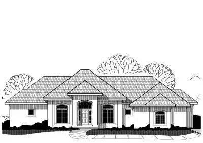 Traditional house plans 21-221 - front exterior, 4,295 sq ft, 4 bed, 3 bath house plans | Monster House Plans