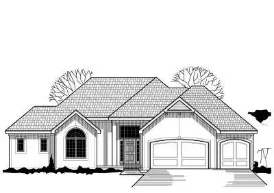 Traditional house plans 21-227 - front exterior, 3,490 sq ft, 4 bed, 4 bath house plans | Monster House Plans