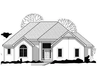 Traditional house plans 21-228 - front exterior, 2,802 sq ft, 4 bed, 3 bath house plans | Monster House Plans