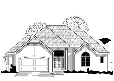 Traditional house plans 21-229 - front exterior, 2,802 sq ft, 4 bed, 3 bath house plans | Monster House Plans