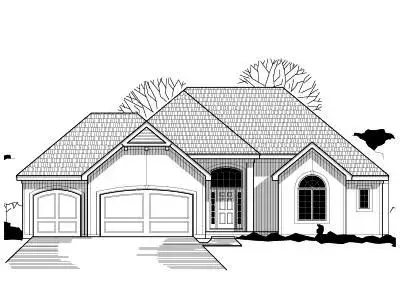 Traditional house plans 21-230 - front exterior, 2,021 sq ft, 2 bed, 2 bath house plans | Monster House Plans