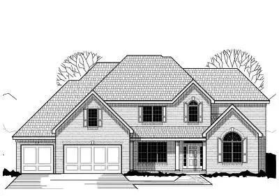 Traditional house plans 21-236 - front exterior, 4,029 sq ft, 5 bed, 4 bath house plans | Monster House Plans