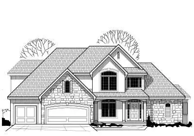 Traditional house plans 21-237 - front exterior, 2,995 sq ft, 4 bed, 3 bath house plans | Monster House Plans