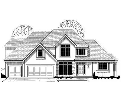 Traditional house plans 21-238 - front exterior, 2,982 sq ft, 4 bed, 3 bath house plans | Monster House Plans