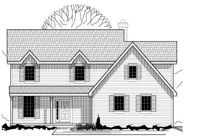 Traditional house plans 21-239 - front exterior, 2,085 sq ft, 4 bed, 2 bath house plans | Monster House Plans