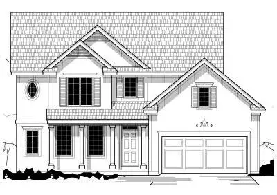 Traditional house plans 21-264 - front exterior, 2,254 sq ft, 4 bed, 3 bath house plans | Monster House Plans