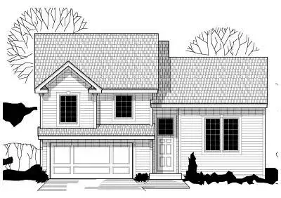 Traditional house plans 21-267 - front exterior, 1,380 sq ft, 3 bed, 2 bath house plans | Monster House Plans