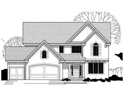 Traditional house plans 21-280 - front exterior, 3,127 sq ft, 4 bed, 3 bath house plans | Monster House Plans