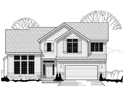 Traditional house plans 21-284 - front exterior, 1,896 sq ft, 3 bed, 2 bath house plans | Monster House Plans