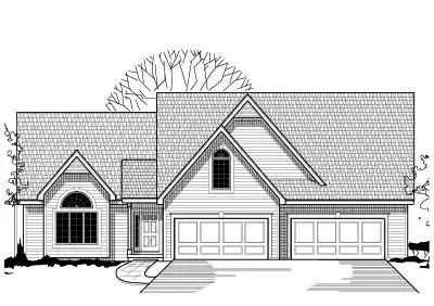Traditional house plans 21-291 - front exterior, 3,115 sq ft, 4 bed, 3 bath house plans | Monster House Plans