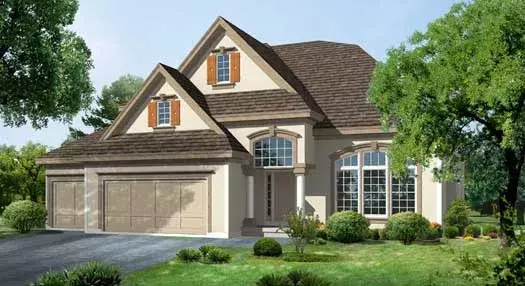 Traditional house plans 21-292 - front exterior, 2,799 sq ft, 4 bed, 3 bath house plans | Monster House Plans