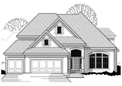 Traditional house plans 21-293 - front exterior, 2,833 sq ft, 4 bed, 3 bath house plans | Monster House Plans