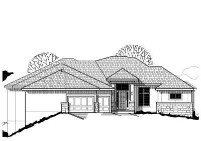 Traditional house plans 21-302 - front exterior, 4,130 sq ft, 3 bed, 3 bath house plans | Monster House Plans
