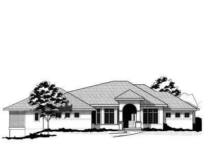 Traditional house plans 21-307 - front exterior, 4,192 sq ft, 5 bed, 4 bath house plans | Monster House Plans