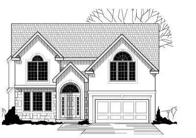 Traditional house plans 21-308 - front exterior, 2,310 sq ft, 4 bed, 3 bath house plans | Monster House Plans
