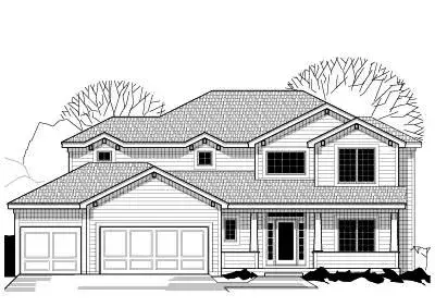 Traditional house plans 21-318 - front exterior, 2,582 sq ft, 4 bed, 3 bath house plans | Monster House Plans