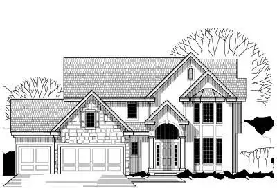 Traditional house plans 21-320 - front exterior, 2,560 sq ft, 4 bed, 3 bath house plans | Monster House Plans