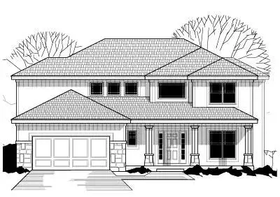 Traditional house plans 21-332 - front exterior, 2,703 sq ft, 4 bed, 3 bath house plans | Monster House Plans