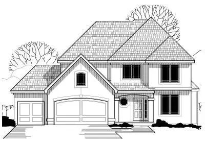 Traditional house plans 21-339 - front exterior, 2,518 sq ft, 4 bed, 3 bath house plans | Monster House Plans
