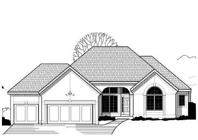 Traditional house plans 21-344 - front exterior, 3,123 sq ft, 4 bed, 4 bath house plans | Monster House Plans