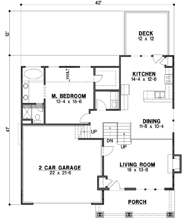Main Floor Plan: 21-350
