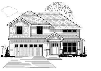 Craftsman house plans 21-352 - front exterior, 1,414 sq ft, 3 bed, 2 bath house plans | Monster House Plans