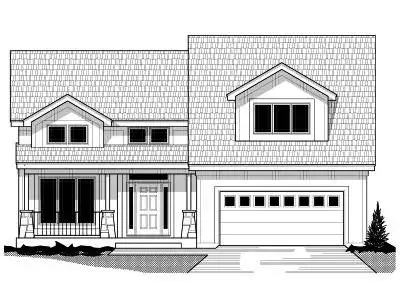 Bungalow house plans 21-362 - front exterior, 2,186 sq ft, 3 bed, 2 bath house plans | Monster House Plans