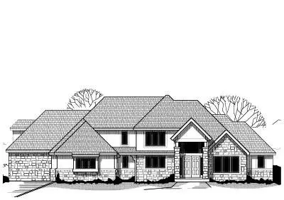 Traditional house plans 21-363 - front exterior, 8,057 sq ft, 6 bed, 6 bath house plans | Monster House Plans