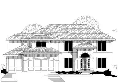 Traditional house plans 21-379 - front exterior, 3,118 sq ft, 4 bed, 3 bath house plans | Monster House Plans