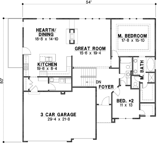 Main Floor Plan: 21-391