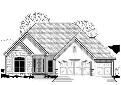 Traditional house plans 21-393 - front exterior, 3,606 sq ft, 4 bed, 3 bath house plans | Monster House Plans