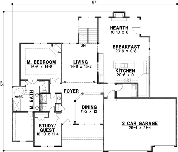Main Floor Plan: 21-397