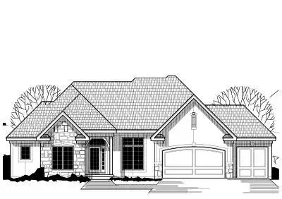 Traditional house plans 21-398 - front exterior, 3,413 sq ft, 4 bed, 4 bath house plans | Monster House Plans