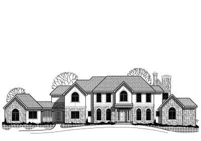 Traditional house plans 21-403 - front exterior, 7,396 sq ft, 6 bed, 7 bath house plans | Monster House Plans
