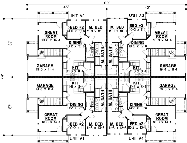 Main Floor Plan: 21-405