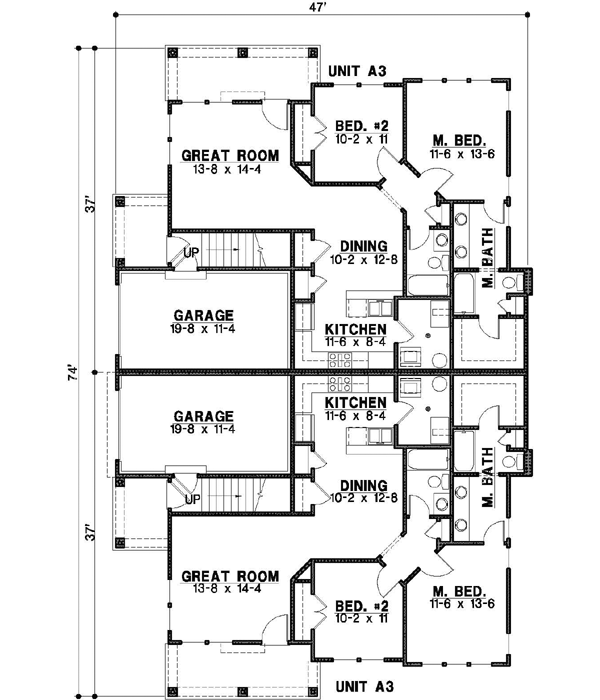 Main Floor Plan: 21-406
