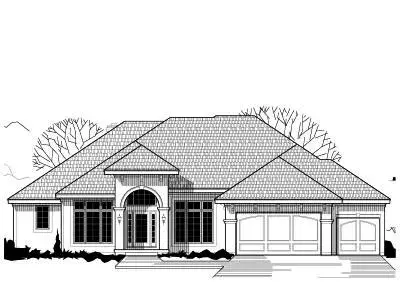 Traditional house plans 21-420 - front exterior, 3,856 sq ft, 4 bed, 4 bath house plans | Monster House Plans