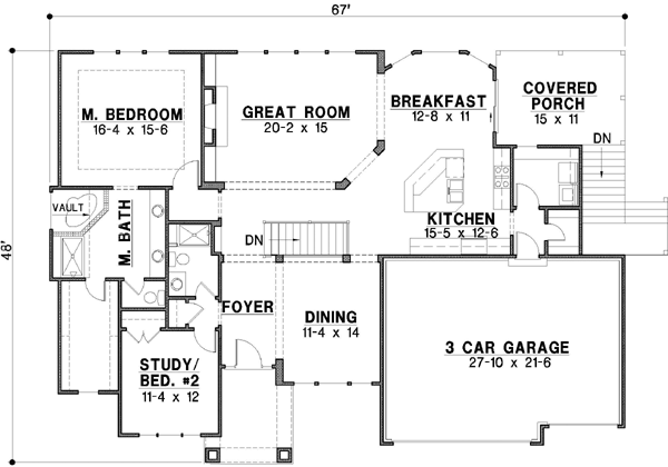 Main Floor Plan: 21-421