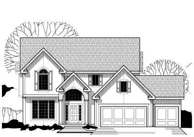 Traditional house plans 21-432 - front exterior, 2,733 sq ft, 4 bed, 3 bath house plans | Monster House Plans