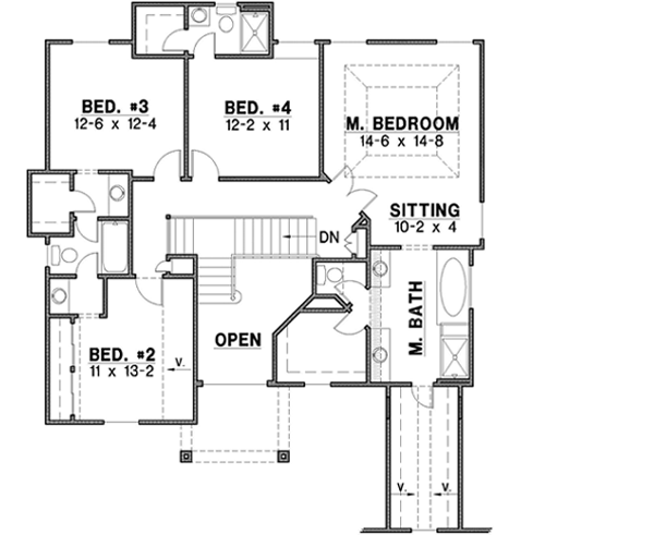 Upper/Second Floor Plan:21-432
