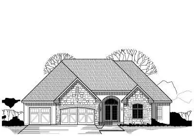 Traditional house plans 21-442 - front exterior, 4,575 sq ft, 5 bed, 5 bath house plans | Monster House Plans