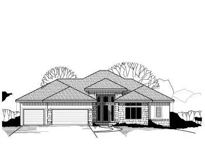 Traditional house plans 21-443 - front exterior, 4,156 sq ft, 4 bed, 3 bath house plans | Monster House Plans
