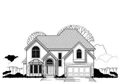 Traditional house plans 21-449 - front exterior, 2,440 sq ft, 4 bed, 3 bath house plans | Monster House Plans