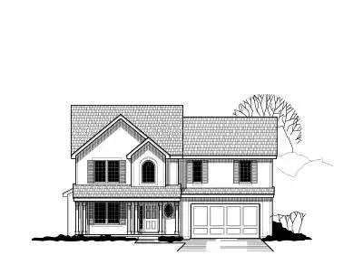 Traditional house plans 21-452 - front exterior, 2,084 sq ft, 4 bed, 3 bath house plans | Monster House Plans