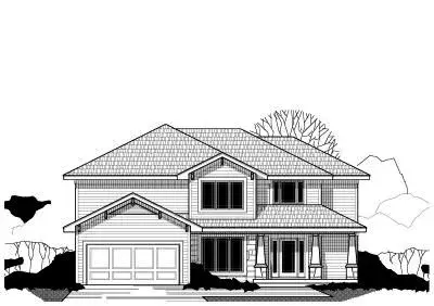 Craftsman house plans 21-464 - front exterior, 2,667 sq ft, 4 bed, 3 bath house plans | Monster House Plans
