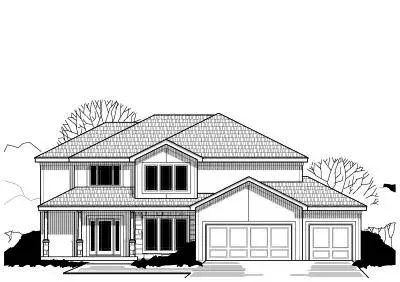 Traditional house plans 21-467 - front exterior, 2,701 sq ft, 4 bed, 3 bath house plans | Monster House Plans