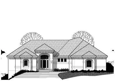 Mediterranean house plans 21-471 - front exterior, 3,815 sq ft, 4 bed, 3 bath house plans | Monster House Plans