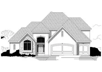Traditional house plans 21-474 - front exterior, 2,916 sq ft, 4 bed, 4 bath house plans | Monster House Plans