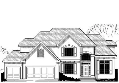 Traditional house plans 21-493 - front exterior, 3,245 sq ft, 4 bed, 3 bath house plans | Monster House Plans