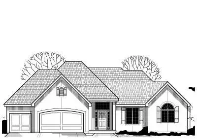 Traditional house plans 21-496 - front exterior, 3,834 sq ft, 4 bed, 3 bath house plans | Monster House Plans